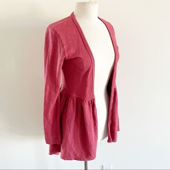 T. La Ruffle Open Front Cardigan Sweater XS - Picture 4 of 8